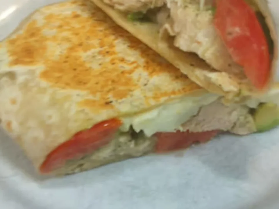 Chicken House Panini - Grilled chicken panini pressed to golden perfection